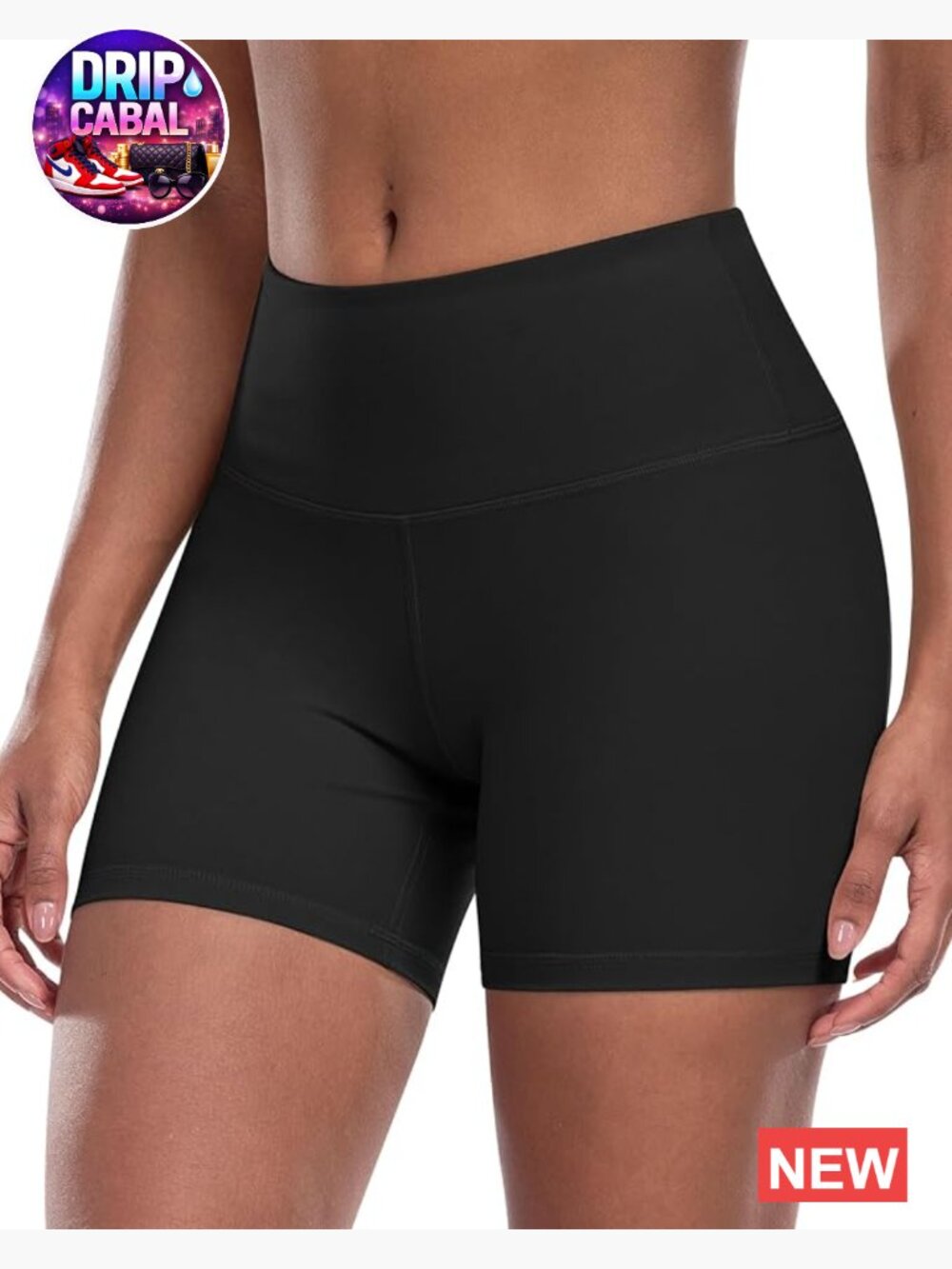 High Waisted Tummy Control Biker Shorts – Workout Yoga Athletic Booty Shorts